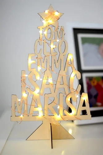 Miniatura 7 de Luces de fotos personalizadas para árbol de Navidad, 10 fotos, lámpara LED de mesa familiar de Navidad para boda, fiesta, decoración de vacaciones