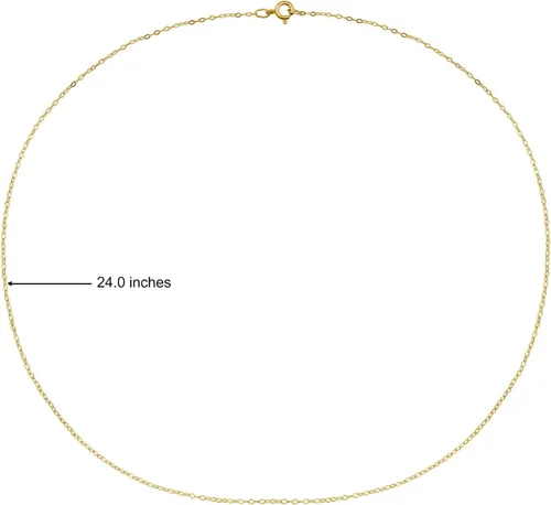 Miniatura 39 de Hoops & Loops Collar de plata de ley 925 de 0.035 in de fino y delicado collar de cadena de cable para mujeres, adolescentes, niñas, hombres, 16