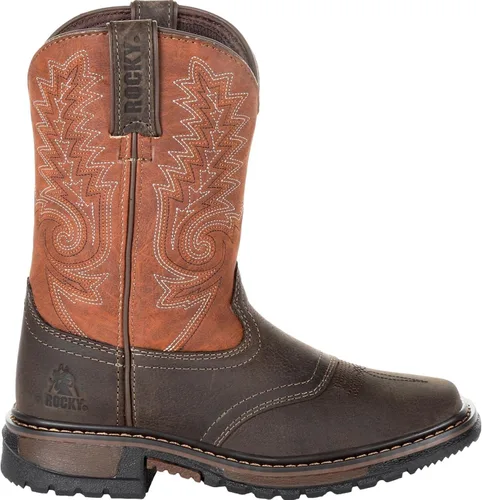 Miniatura 7 de Rocky Botas Ride FLX Western para niños, Marrón, talla única