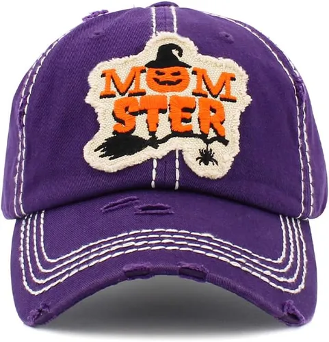 Miniatura 7 de ScarvesMe Gorra de béisbol para mujer, diseño de bruja mala, estilo vintage, desgastada