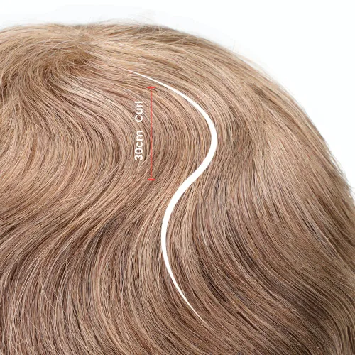 Miniatura 6 de Zakya Sistema de cabello para hombres, cabello humano real, todo en V, sistema de cabello para hombre, 0.002 in, base de piel ultrafina