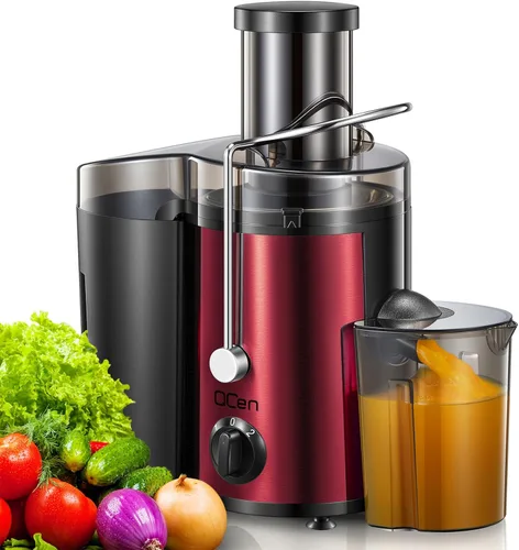 Miniatura 15 de Máquina exprimidora, extractor centrífugo de 800 W con boca ancha de 3 pulgadas, canal de alimentación para frutas y verduras, fácil de limpiar