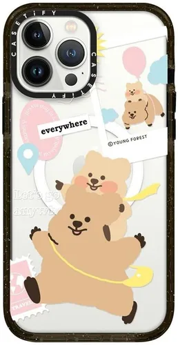 Miniatura 368 de Funda Impact de CASETiFY para iPhone 13 Pro Max con Magsafe - Estuche Claro Cuento de Invierno - Claro Negro Estuche transparente Winter Tale