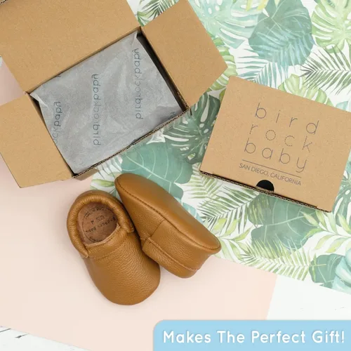 Miniatura 5 de BirdRock Baby - Mocasines sin bordes de piel auténtica, para niños y niñas, recién nacidos, bebés, infantes