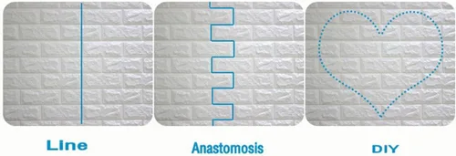 Miniatura 8 de Calcomanías de pared de ladrillo impermeables 3D de 27.56 x 11.81 pulgadas, paneles de pared autoadhesivos de espuma para TV, sala de estar