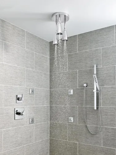 Miniatura 5 de DELTA FAUCET 57140-CZ H2Okinetic - Cabezal de ducha colgante Raincan, flujo de agua de 1.75 GPM, bronce champán
