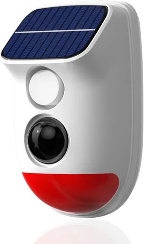 Miniatura 10 de Alarma Solar con Sensor de Movimiento - Sirena de Seguridad Impermeable IP65 de 120dB con Control Remoto y Luz Estroboscópica, 3 Modos