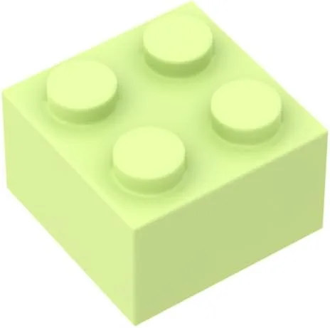 Miniatura 2 de Gobricks GDS-540 Brick 2 x 2 50 piezas compatibles con piezas de bricolaje Lego 3003 y componentes MOC para las principales marcas de ladrillo Rojo