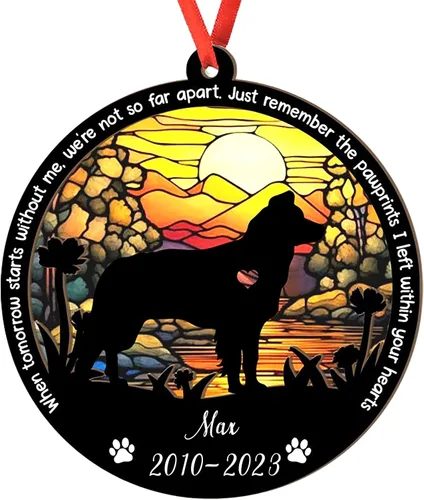 Miniatura 68 de Adorno personalizado para atrapasoles de sabueso afgano, adorno de Navidad de sabueso afgano – Regalo para perro amante, sabueso afgano