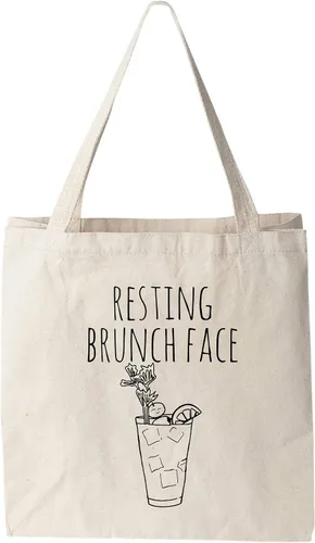 Miniatura 10 de Moonlight Makers 100% Cotton Canvas, Natural Tote Bag, Full-Color Tote, Funny Design - Beverage