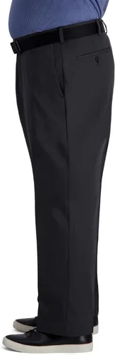 Miniatura 2 de Haggar Mens Cool Right Performance Flex Solid Classic Fit Flat Front Pant-Reg. And Big And Tall