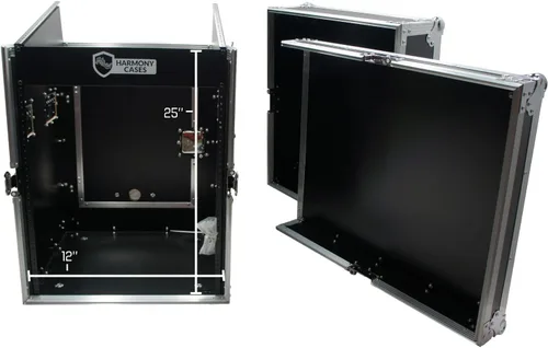 Miniatura 2 de Harmony Audio Case HCM12U DJ Pro Audio 10U Slant Top 14U Vertical Mixer Rack Case