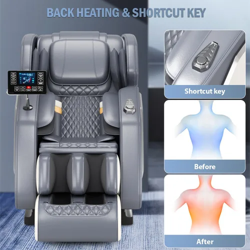 Miniatura 5 de Massage Chair Full Body- Zero GravityMassage Recliner with Air Pressure, 10 Fixed Massage Rollers, Heating, Foot Roller, Bluetooth Speaker for Home