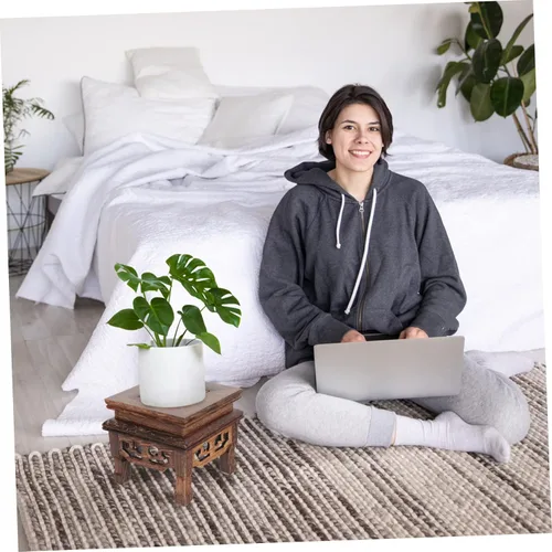 Miniatura 3 de Happyyami Macetas base para exteriores, macetas para plantas de interior, soporte de flores en maceta de interior, soporte para plantas