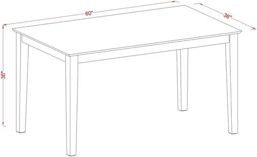 Miniatura 3 de East West Furniture CACF5H-OAK-C - Juego de comedor de 5 piezas de altura de mostrador, incluye una mesa de cocina rectangular y 4 sillas de comedor