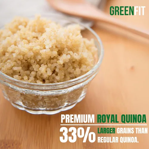 Miniatura 5 de Greenfit Royal - Quinoa blanca orgánica sin OMG, sin gluten, vegana y orgánica, proteína completa, alta fibra, quinua blanca baja en calorías