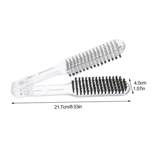 Miniatura 6 de Cepillo de pinza para alisar el cabello Pinza para el cabello Cepillo de doble cara alisador de doble cara cepillo alisador de pelo Peine