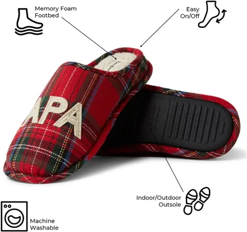 Miniatura 3 de Dearfoams Pantuflas Papa Bear para hombre
