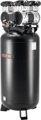 Miniatura 11 de VEVOR Compresor de aire resistente de 60 galones, 4HP 10SCFM a 90PSI Compresores de aire con presión máxima de 125 PSI, tanque de compresor sin