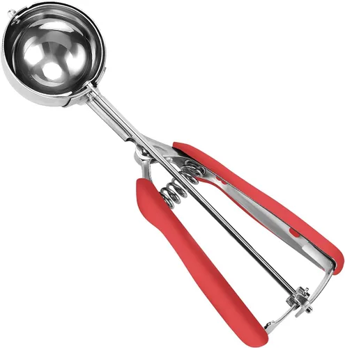 Miniatura 7 de HOMURE H Large Cookie Scoop 8 Tablespoon, 4 oz Ice Cream Scoop with Trigger, #8 Portion Scoop, Muffin Scoop, 18/8 Stainless Steel, Comfortable Grip