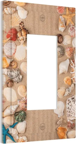 Miniatura 179 de Cubiertas Decorativas para Placas de Interruptor Abstracto Moderno de Mediados de Siglo Arco Boho Sol Dorado Hoja 1 Gang Placa de Pared Cubierta