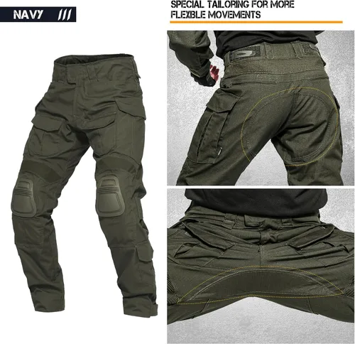 Miniatura 4 de YEVHEV G3 Pantalones de combate tácticos Pantalones tácticos Ropa militar Ropa de camuflaje Equipo de paintball con rodilleras para hombres