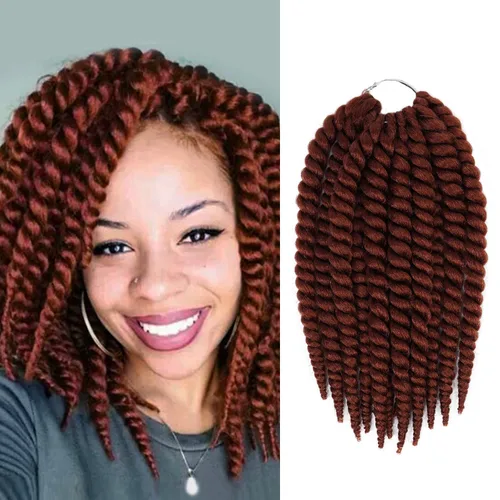 Miniatura 15 de Trenzas de ganchillo de pelo sintético auténtico doble Jumbo Senegalese Twist 12" (30)