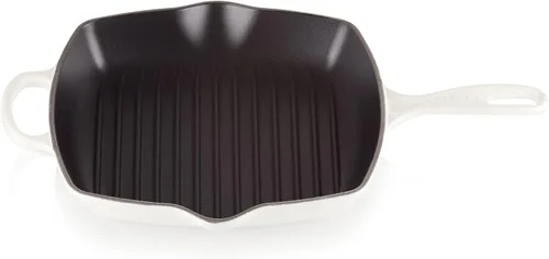 Miniatura 9 de Le Creuset Sartén cuadrada Signature de hierro fundido esmaltado, 10.25 pulgadas, sal marina