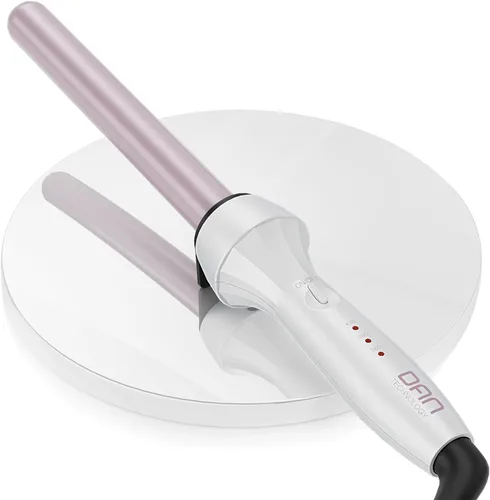 Miniatura 8 de DAN Technology - Varita rizador de 1 pulgada, temperatura ajustable, barril de cerámica impregnada de turmalina, voltaje dual, apagado automático