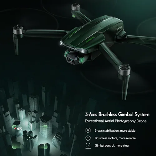 Miniatura 4 de Gleesfun Dron G11PRO 6K con cámara para adultos, video 4K/30fps, cardán sin escobillas de 3 ejes, tiempo de vuelo de 70 minutos con 2