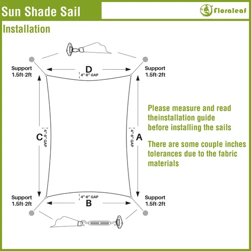Miniatura 7 de Toldo parasol de 8 x 12 pies rectangular, toldo impermeable para exteriores con bloqueo UV para patio, césped, jardín, patio trasero, beige
