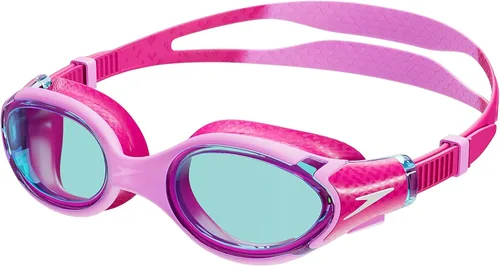 Speedo Gafas de natación unisex para niños Biofuse 2.0 Junior Rosa flamenco/Rosa electico/Azul