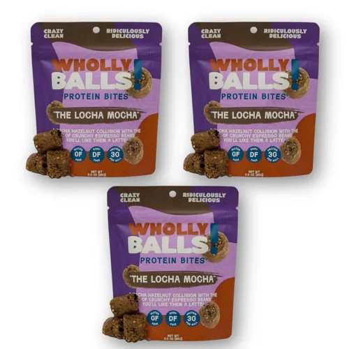 Miniatura 23 de Wholly Balls Protein Bites - Bocadillo saludable a base de plantas - Bolas energéticas altas en proteínas, bajas en azúcar, sin gluten