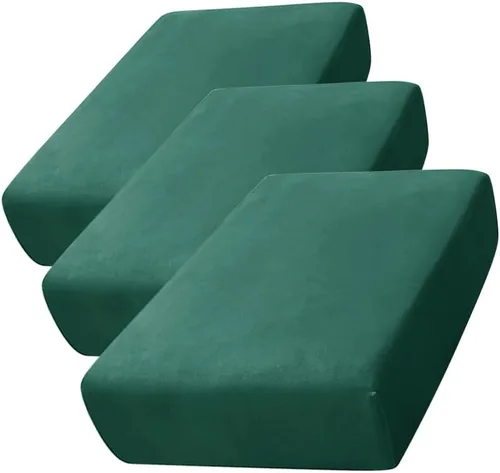 CONRUSER Funda de cojín elástica de terciopelo suave, funda de cojín de felpa de terciopelo suave, funda de sofá, protector de muebles con parte