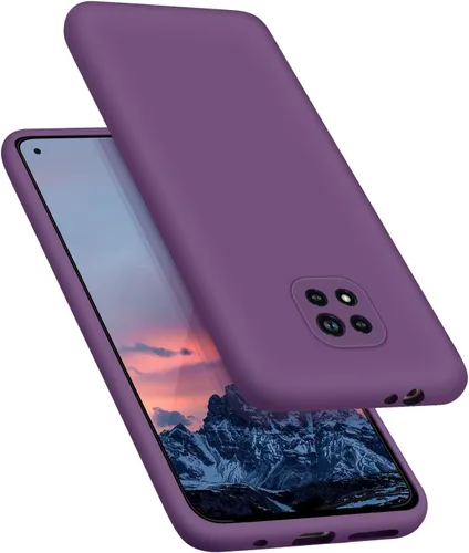 Moto G Power 2021 - Funda de goma de gel de silicona líquida a prueba de golpes, forro de tela de microfibra suave, compatible con Motorola Moto G