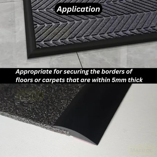 Miniatura 5 de Tira de Transición de Piso Autoadhesiva para Alfombra, Madera, Azulejo, Vinilo, Piso Laminado, Cubierta de Transición, Borde, Ribete, Espacio