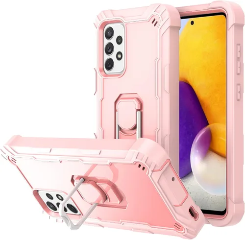 Asuwish Funda de teléfono para Samsung Galaxy A52/A52S 5G con soporte de anillo, resistente, a prueba de golpes, cuerpo completo, resistente,