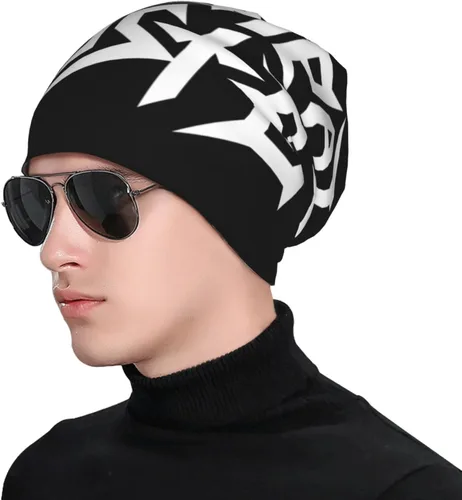 Miniatura 5 de Municipal Band Waste Soft Warm Hat Hombres Mujeres Skull Hat Knit Caps Negro, Negro