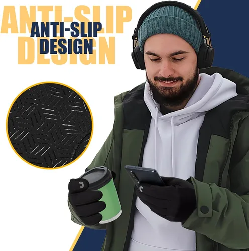 Miniatura 5 de Pixel Panda Guantes de invierno para hombres y mujeres, guantes cálidos para pantalla táctil para clima frío, delgados, resistentes al agua