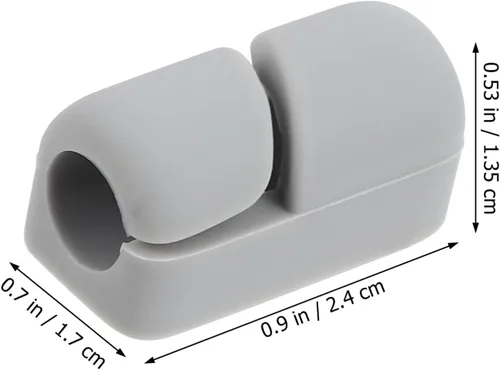 Miniatura 7 de Organizador de clips de cable, 20 unidades, autoadhesivos, gestión de cables, abrazaderas fijas para coche, oficina, hogar, escritorio, TV