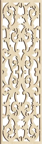 Miniatura 175 de Meadville Paneles decorativos de pared de madera con calado, 9 3/8 pulgadas de ancho x 24 3/8 pulgadas de alto x 1/4 de alto, aliso