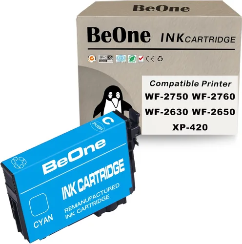 BeOne Cartuchos de tinta remanufacturados de repuesto para Epson 220XL 220 XL T220 T220XL para usar con impresora Workforce WF-2630 WF-2650 WF-2660