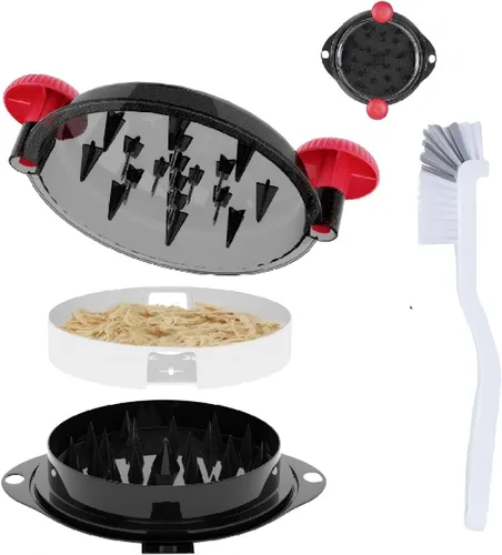 Miniatura 7 de Herramienta de trituración de pollo Twist Pro - Trituradora grande de carne para pechuga de pollo, cerdo desmenuzado, ternera con espigas mejoradas