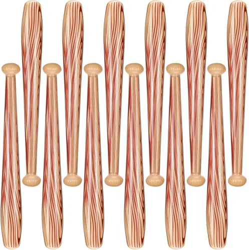 Miniatura 10 de Sotiff Bate de béisbol inflable para niños, 12 unidades, de 29.5 pulgadas, con temática deportiva, color marrón, para fiestas deportivas, regalos