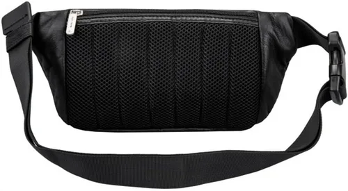 Miniatura 2 de Travelon Riñonera de cuero con bloqueo RFID - Negro