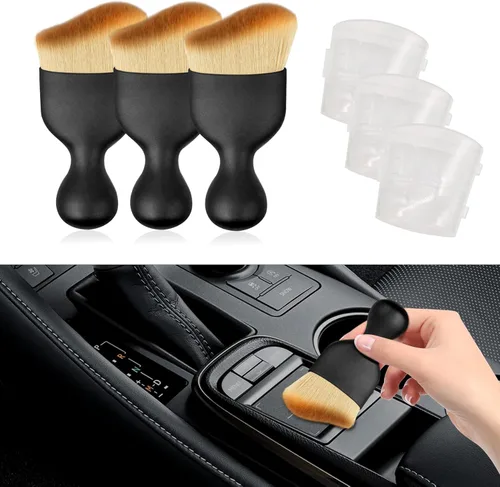 Miniatura 11 de HAOBO 2 cepillos de coche, cepillo de polvo para el interior del automóvil, cepillo de polvo para el interior del automóvil, accesorios