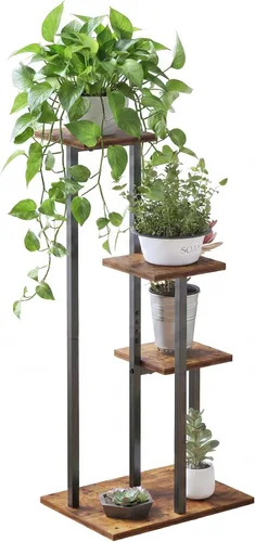 Soporte para plantas de 3 niveles para interiores, soportes para plantas de interior múltiples, soporte de flores de esquina para sala de estar,