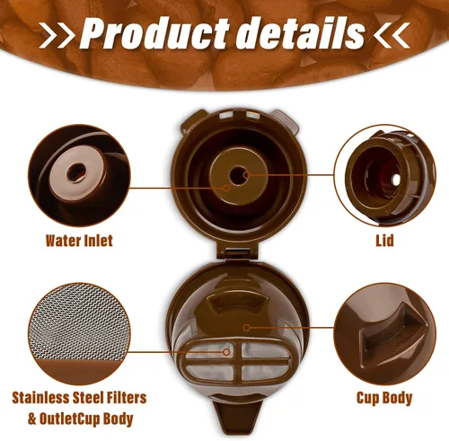 Miniatura 4 de Cesta de café molido de una sola porción para Hamilton Beach Flexbrew piezas de repuesto 49957 49974 49976 49979 49957 49954 49947 49940 49950 49966