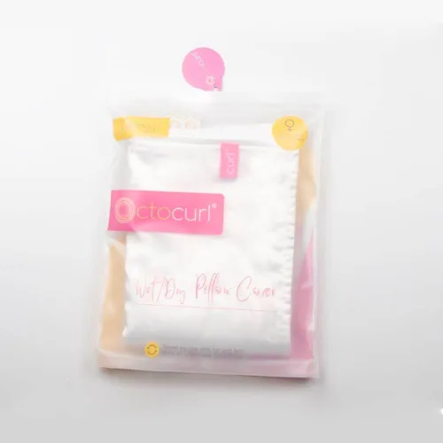 Miniatura 7 de Octocurl Funda de almohada de satén reversible en microfibra absorbente para cabello mojado Más suave que la seda Funda de almohada de satén