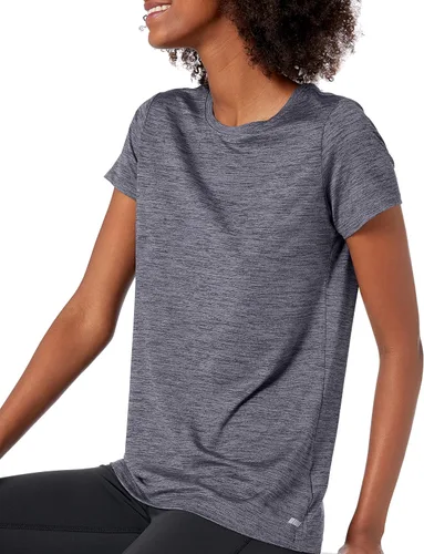 Miniatura 136 de Amazon Essentials Camiseta de manga corta con cuello redondo para mujer, de secado rápido, para entrenamiento, gimnasio, paquete múltiple